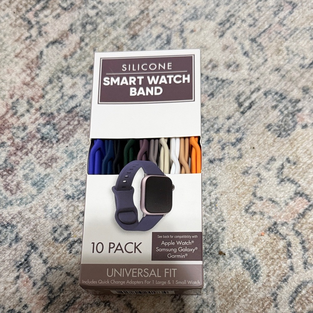 Silicone Smart Watch Band 10-Pack - Universal Fit